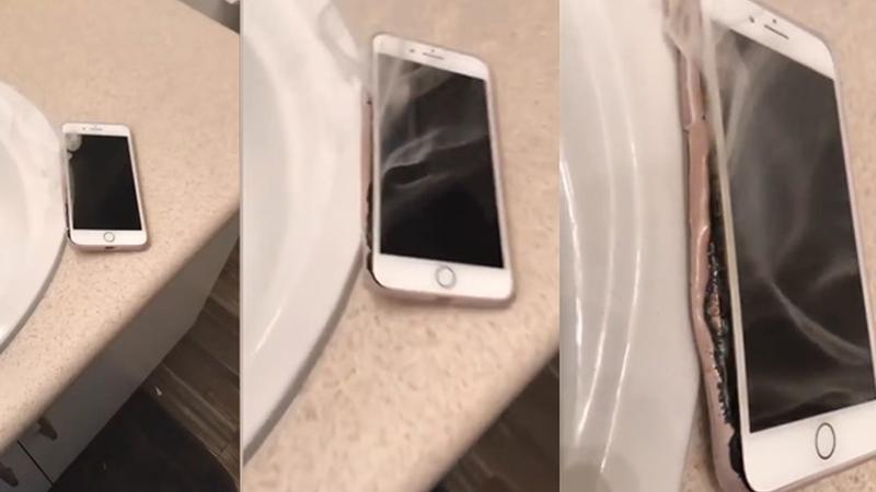 iPhone 7 kendi kendine böyle yandı!