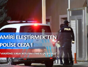 Polis memuruna amiri eleştirmek ‘ten verilen disiplin cezasının iptali yönünde mahkeme kararıdır.