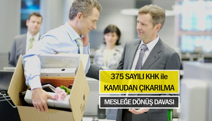 375 sayılı khk ile kamu görevinden çıkarılan polis memurunun yeniden mesleğe dönmesi yönünde kazanılan mahkeme kararıdır. Kamu görevinden çıkarılma davası.