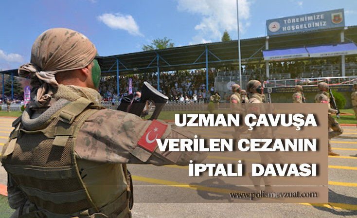 Amir veya üstlerine hakaret etmekten jandarma uzman çavuşa verilen cezanın iptali