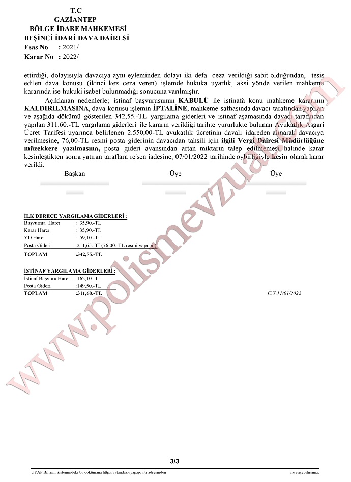 hizmet disinda resmi sifatinin gerektirdigi sayginligi kiz arkadasi ile kavga 3