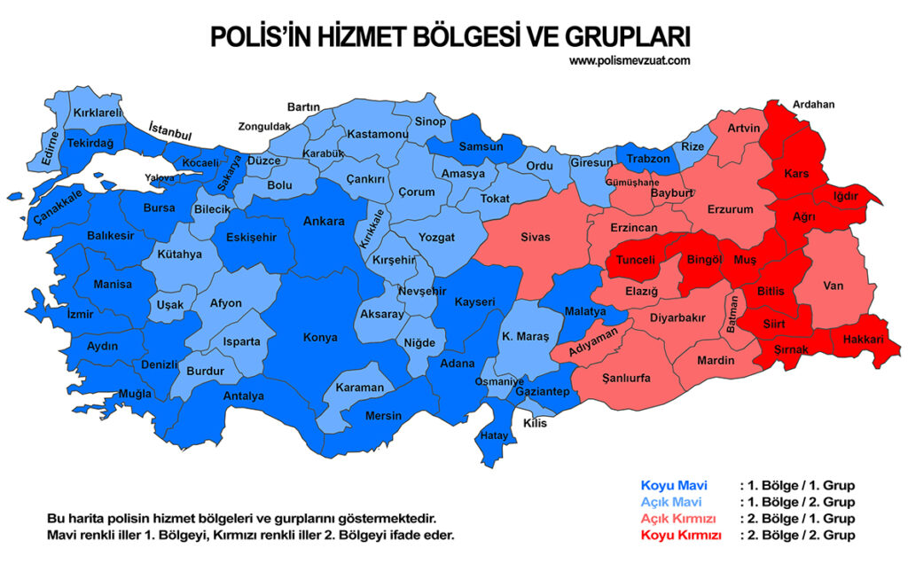 polis hizmet bolgesi ve gruplari