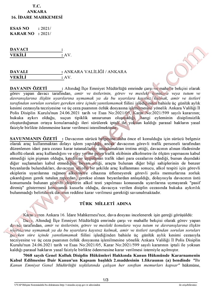 uyarilarina uymamak ya da bu uyarilara kayitsiz kalmak 1