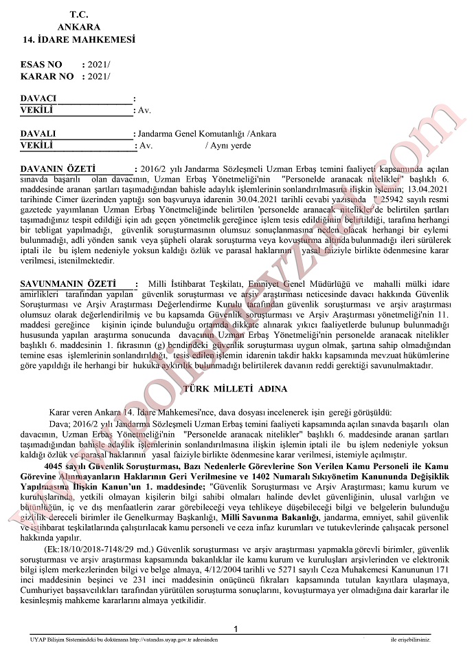 uzman erbas guvenlik sorusturmasi 1