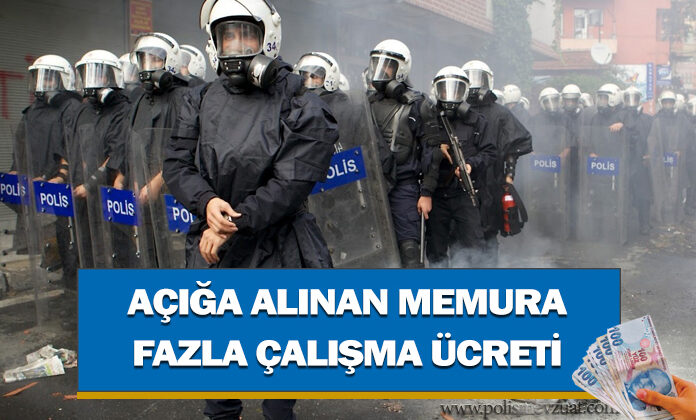 Açığa alınan komiser yardımcısına fazla çalışma ücreti verilmesi konusunda kazanılan davadır.