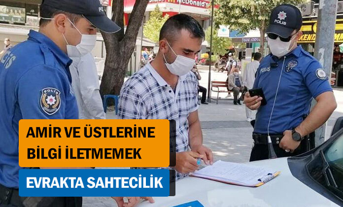 Amir ve üstlerine iletilmesi gereken olay, bilgi ve emirleri zamanında iletmemek ve resmi belgede sahtecilik.