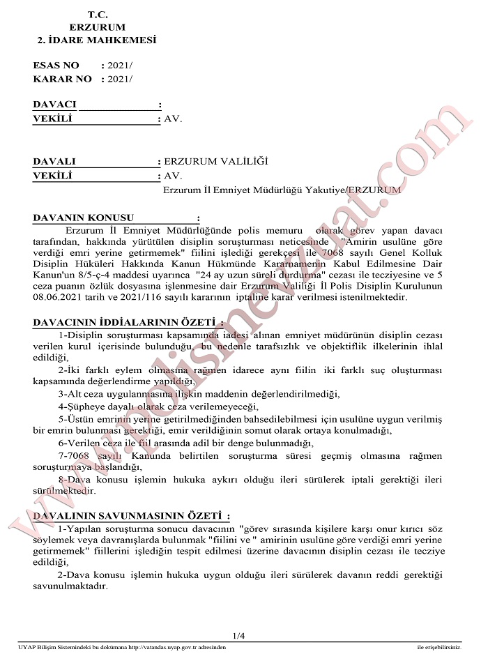 kisilere karsi onur kirici soz soylemek amirin emrini yerine getirmemek 1