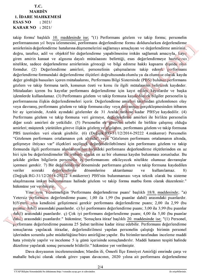 carsi ve mahalle bekcisine dusuk performans puani 2