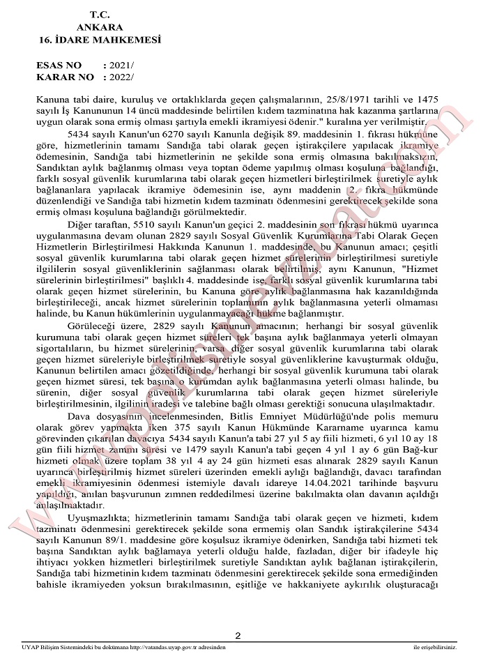 kamu gorevinden cikarilan memura emekli ikramiyesi 2