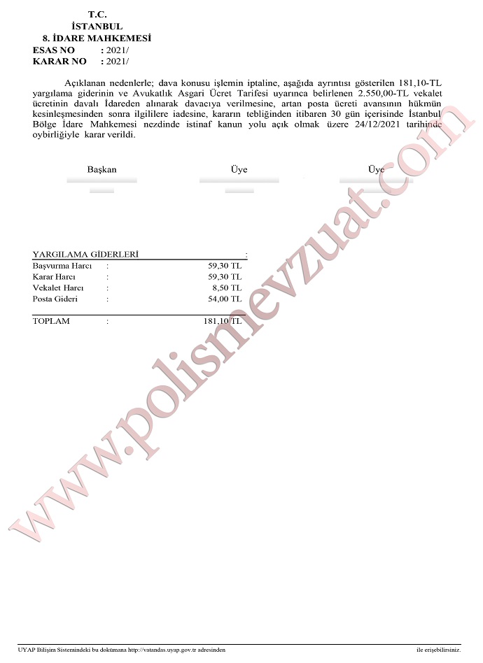 memura yazili ikaz cezasi verilmesi mahkeme karari 2