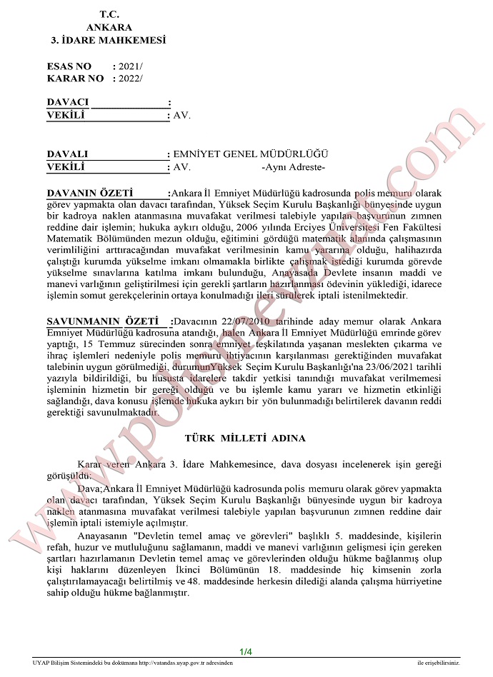 polisin kurumlar arasi gecisle yskya gecisi 1
