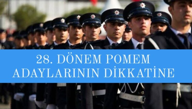 28. Dönem pomem adaylarının dikkatine.. Asıl olarak kazanan öğrenci adayları belirtilen tarihte hazır olmalı.