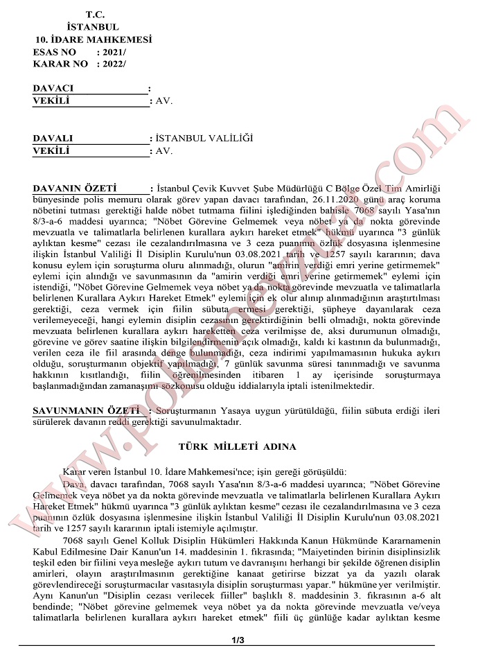 nobet gorevine gelmemek veya kurallara aykiri hareket etmek 1