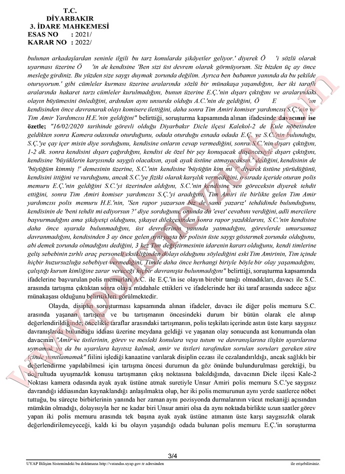 özel harekat polisine ceza