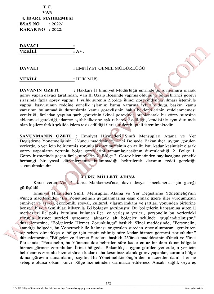 fazla yapilan ikinci bolge hizmeti 1