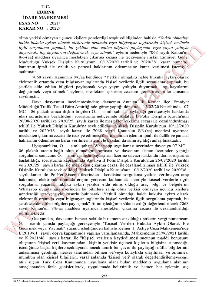 kişisel verileri sorgulamak ve paylaşmak