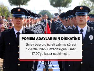 Pomem giriş sınavı başvuru ücreti hakkında. Pomem adaylarının dikkatine polis akademisi duyurdu