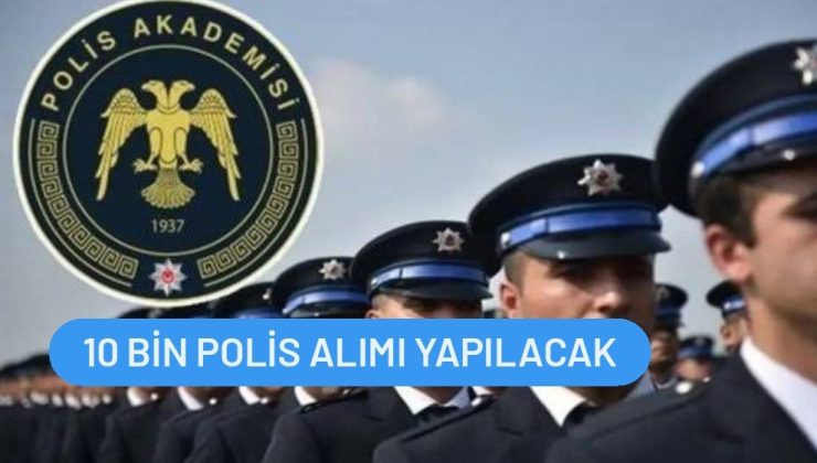 Emniyet genel müdürlüğünde 2023 yılında 10 bin polis alımına dair Cumhurbaşkanlığı kararnamesi yayımlandı.