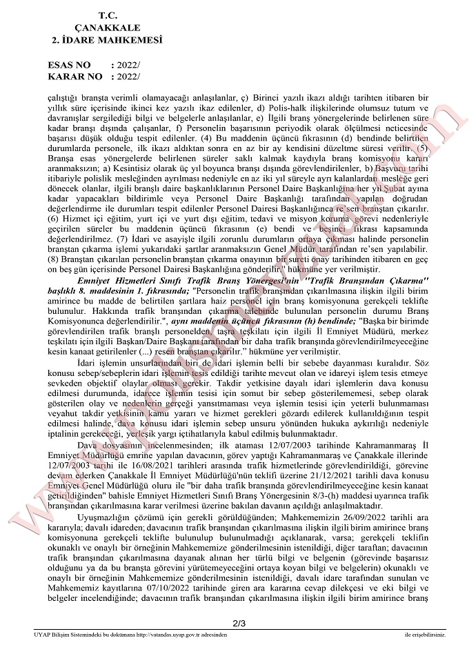 branştan çıkarılma