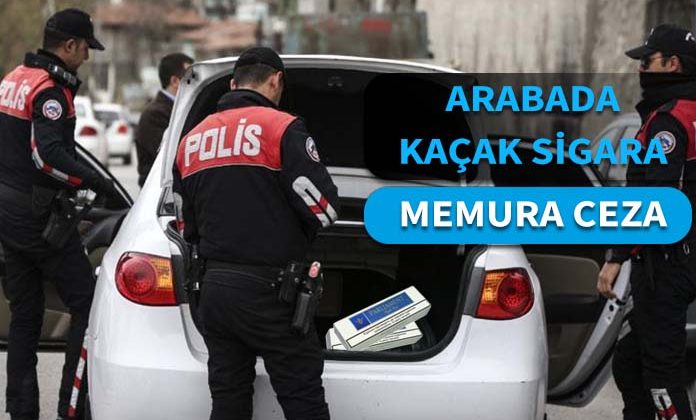 Araçta kaçak sigara yakalatan polis memuruna verilen disiplin cezasının iptali. Parasal hakların iadesi.
