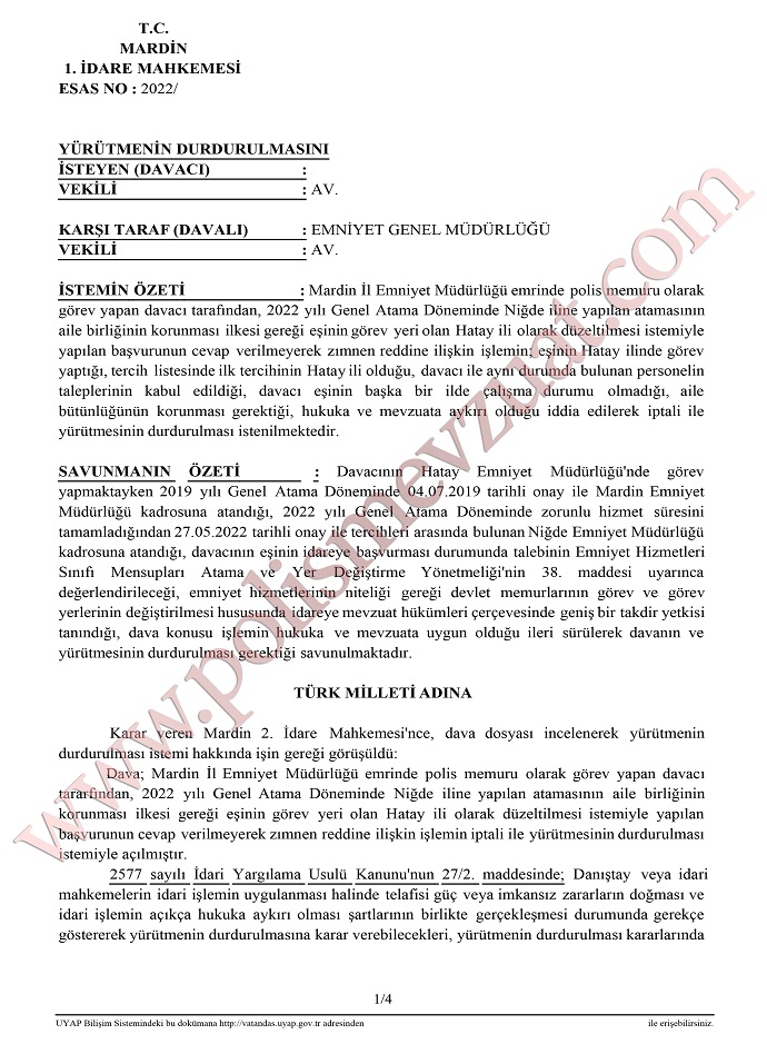 genel atama es durumu atamasi 1