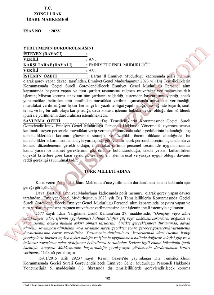 misyon koruma sınavı muvafakat