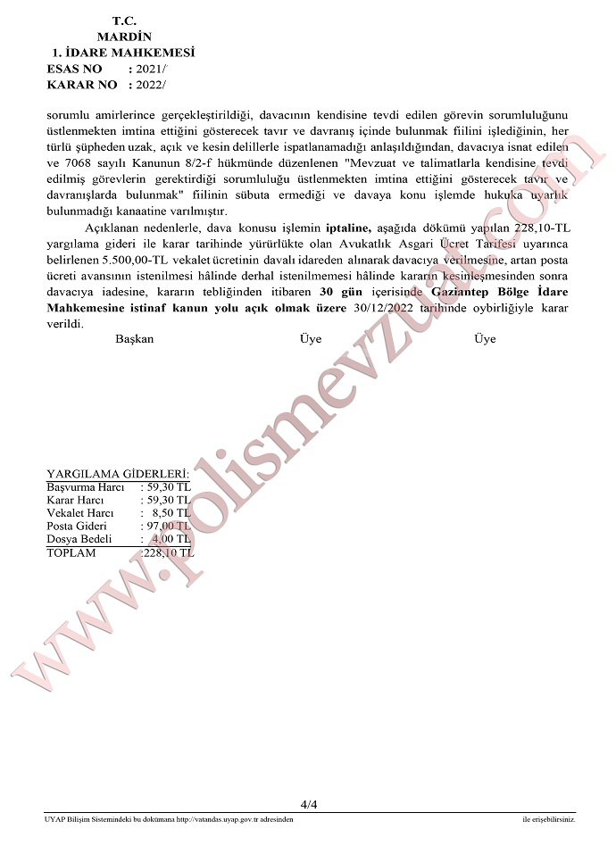 görev ve sorumluluktan imtina etmek