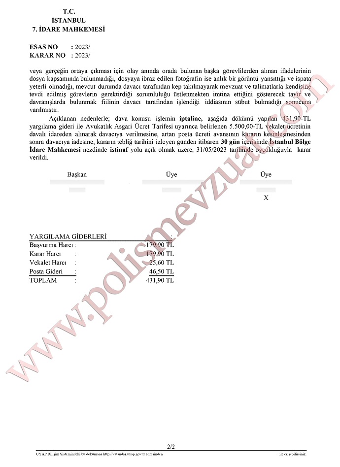 kep takmayan polis