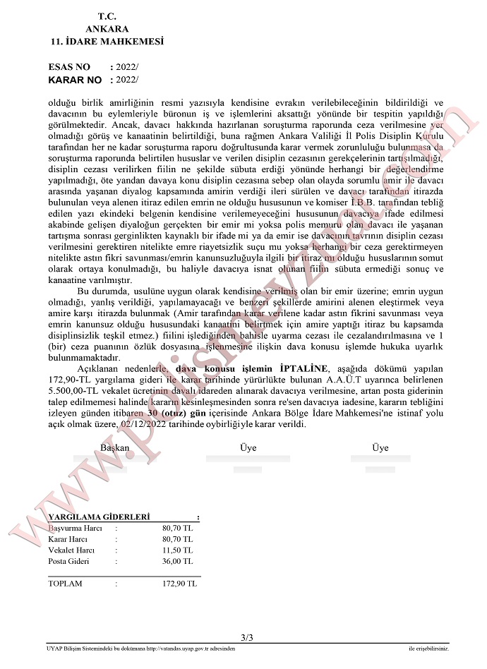 amire karşı itirazda bulunmak