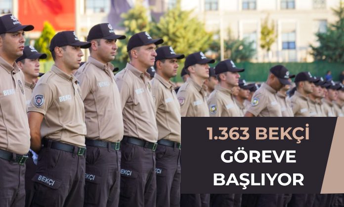 1.363 bekçi mezun olarak emniyet teşkilatına katıldı.