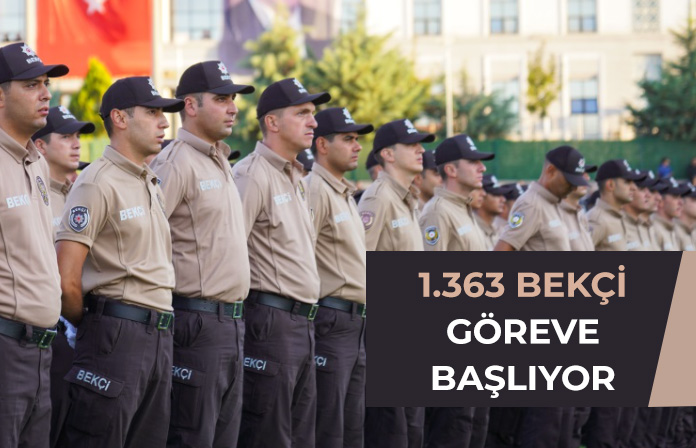 1.363 bekçi mezun olarak emniyet teşkilatına katıldı.