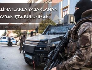 Mevzuat veya talimatlarla yasaklanan davranışlarda bulunmaktan polis memuruna verilen cezanın iptali.
