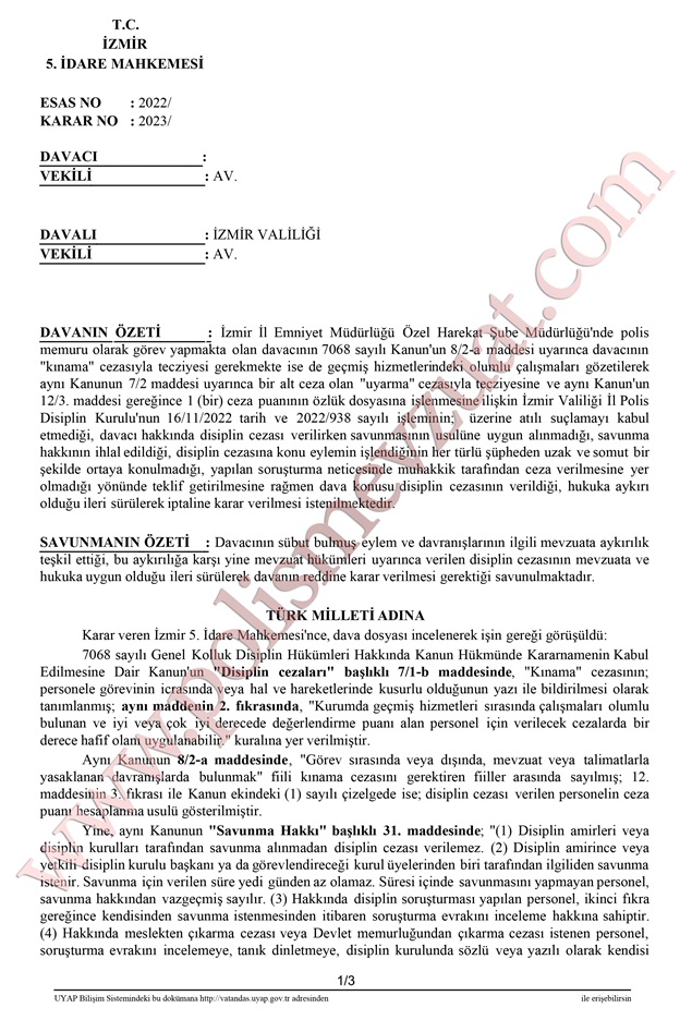 uygulama yapmayan polis
