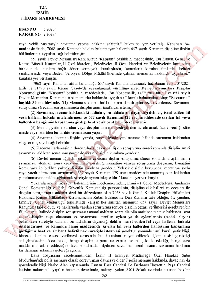 talimatlarla yasaklanan davranışlarda bulunmak