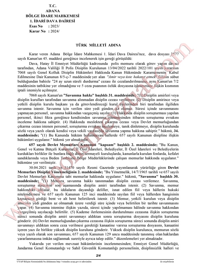 amir veya üste hakaret etmek