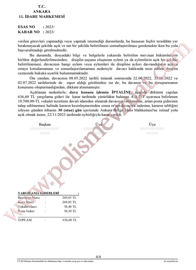 amirin izni olmadan rapor alan polise ceza