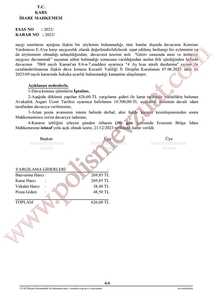 amir ve ustlerine saygisiz davranmak cezasi 4