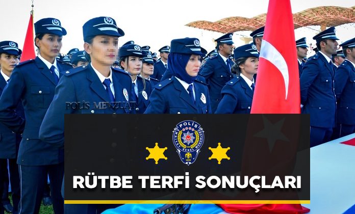 Rütbe terfi yazılı sınav sonuçları açıklandı. Emniyet rütbe terfi sonuçları.