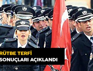 Rütbe terfi sözlü sınav sonuçları açıklandı.