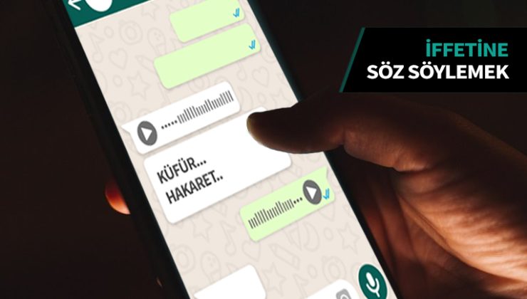 Kişinin iffetine yönelik söz söylemek, fiil veya harekette bulunmak