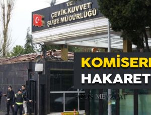 Amir ve üstlerine hakaret etmekten polise ceza. Komisere hakaret etmek.