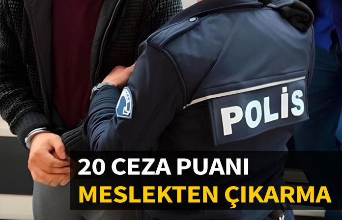 Bir yıl içinde 20 ceza puanı alan polisin meslekten çıkarılması. Mesleğe geri dönüş davası.
