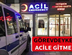 Görevde hastalanan ve hastaneye giden komisere ceza. Mesaiden erken ayrılmak.