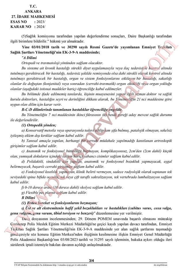 pomem sağlıktan elenme ekstremite şekil bozukluğu Cubitus Varus