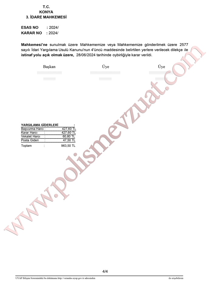 çalışma şartlarının düzeltilmesini isteyen bekçiye nezaket kurallarına aykırı tavır ve davranışta bulunmaktan ceza