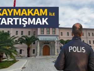 Kaymakam ile tartışan komisere verilen cezanın iptalidir. Amirin emrini yerine getirmemek.