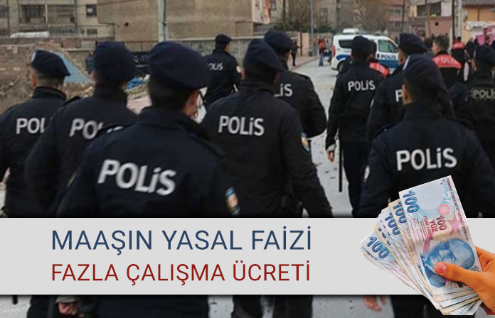 Mesleğe dönen polise maaşının yasal faizi ve fazla çalışma ücretinin iadesi.