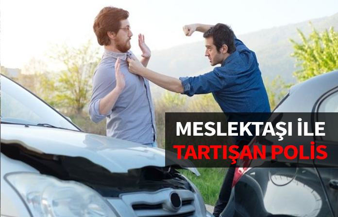 Araç kazası sonrası meslektaşıyla tartışan polis memuruna verilen cezanın iptalidir. Bölge İdare Mahkemesi.