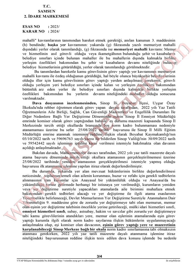 öğretmen eş durumu ataması öğretmenin il içi ataması