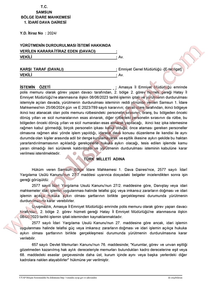 ikinci şark iptal davası bölge idare mahkemesi